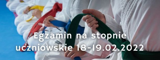 EGZAMIN NA STOPNIE UCZNIOWSKIE  W TAEKWON-DO